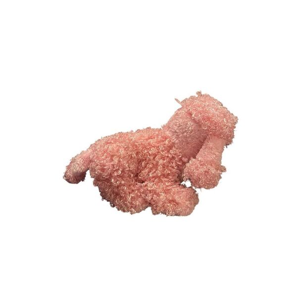 Ganz Webkinz Pink Curly Shaggy Poodle Dog Plush Stuffed Animal Toy 9" - Picture 8 of 10
